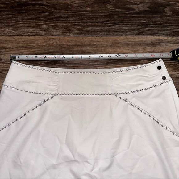 Antigua White Blue Stitching Desert Dry Xtra-Lite Athletic Skort Size 10 - Picture 5 of 6